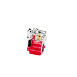 Thomas Sabo - 18k Gold Plated Charm Pendant Snoopy & Woodstock Doghouse Peanuts Connect