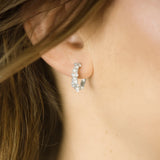 Fabuleux Vous - Silver Perle Silver Twisted Pearl Petite Hoop Earring