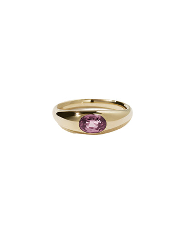Meadowlark - Claude Ring with Pink Tourmaline 9ct Yellow Gold