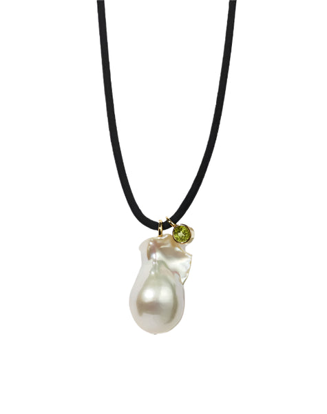 Meadowlark - Cosmo Pearl and Stone Necklace Gold Plated