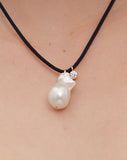 Meadowlark - Cosmo Pearl and Stone Necklace Gold Plated
