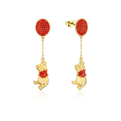 Disney Couture Kingdom - Yellow Gold Plated Crystal Winnie The Pooh Drops