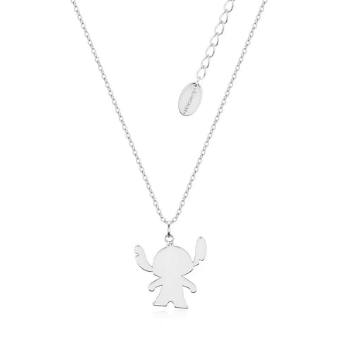 Disney Couture Kingdom - White Gold Plated Stitch Necklace