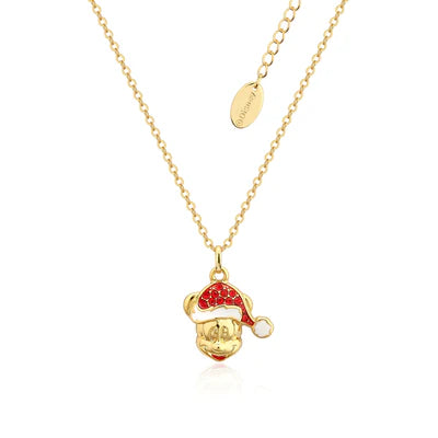 Disney Couture Kingdom - Yellow Gold Plated Holiday Mickey Necklace