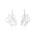 Disney Couture Kingdom - White Gold Plated Minnie Wire Drops