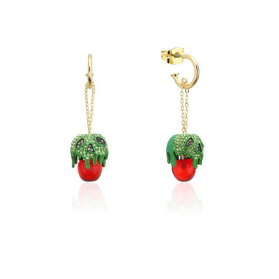 Disney Couture Kingdom - Villains Evil Queen Snow White Poison Apple Crystal Drop Earrings