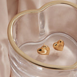 Najo - Amore Stud Earrings Gold Plated