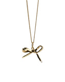 Meadowlark - Bow Charm Necklace Gold Plated