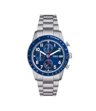 Fossil - Sport Tourer Chronograph Stainless Steel & Blue Dial Watch