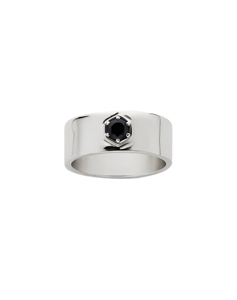 Meadowlark - Hex Stone Band Silver Midnight Sapphire