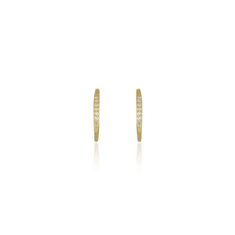 Diamonds by Georgini - Fourteen Natural Diamond Hoop Earrings Gold