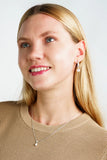 Georgini - Serene Shine Pearl Earrings Silver