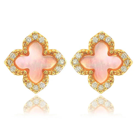 Georgini - Sydney Soiree Fairwater Mother of Pearl Gold Stud
