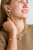 Georgini - Pearl Oval Hoops Silver