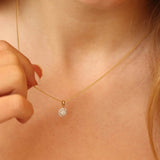 Brent Weatherall - 9ct Two Tone Round Shaped Diamond Set Cluster Pendant