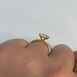 BWJ - 9ct Yellow Gold Certificated 1.50ct  F VS  Lab Grown Diamond Semi Rub Set Solitaire Ring