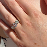 BWJ - 9ct Two Tone Lab Grown Diamond Set 3X Stone Ring