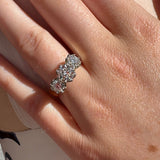 BWJ - 9ct Two Tone Lab Grown Diamond Set 3X Stone Ring