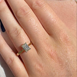 BWJ - 9ct Two Tone 1.01ct Certificated Radiant Cut Lab Grown Diamond F VS1 4X Claw Set