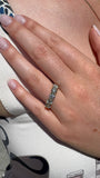 BWJ - 9ct Yellow Gold 5X Brilliant Cut Certificated 2ct Lab Grown Diamond Anniversary Ring