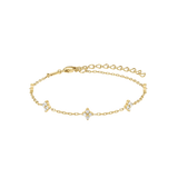 Rosefield Jewellery - Diamond Star Bracelet Gold Plated