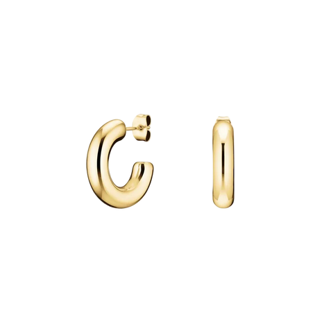Rosefield Jewellery - Medium Hoop Earrings Gold Plated