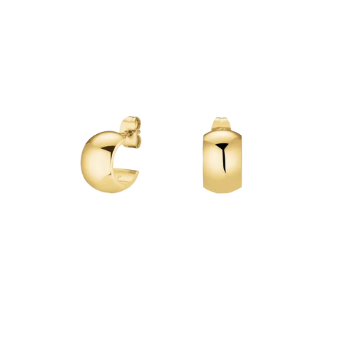 Rosefield Jewellery - Small Wide Hoops Gold Plated