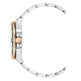 Jacques Du Manoir - Pro Scuba 43 Green, Silver & Rose Toned Watch