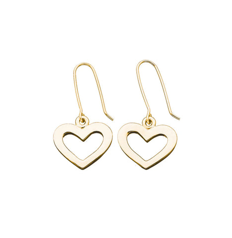 Karen Walker - Heart Earrings Gold Plated