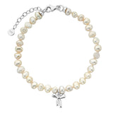 Karen Walker -Petite bow with pearls bracelet with Freshwater pearls 18.5cm +3.5cm