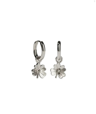 Meadowlark - Lucky Clover Charm Earrings Sterling Silver