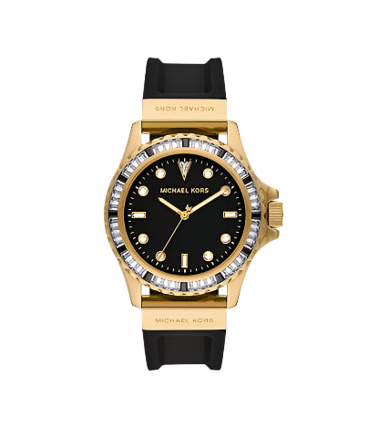 Michael Kors - Everest Three-Hand Black Silicone Watch