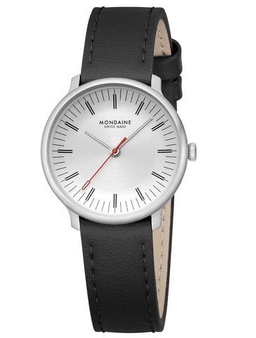 Mondaine - Doppio Black Vegan Grape Leather