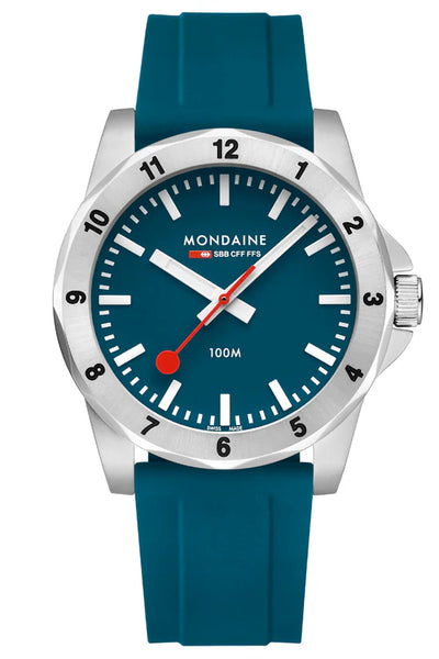 Mondaine - Numeri Blue Silicone Dial