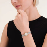 Rosefield - Mini Small Edit Crystal White Dial Stainless Steel Watch