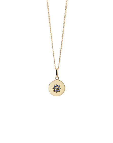 Meadowlark - Violet Necklace In Gold Plated With Blue Sapphire