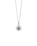 Meadowlark - Violet Necklace in Sterling Silver & Blue Sapphire