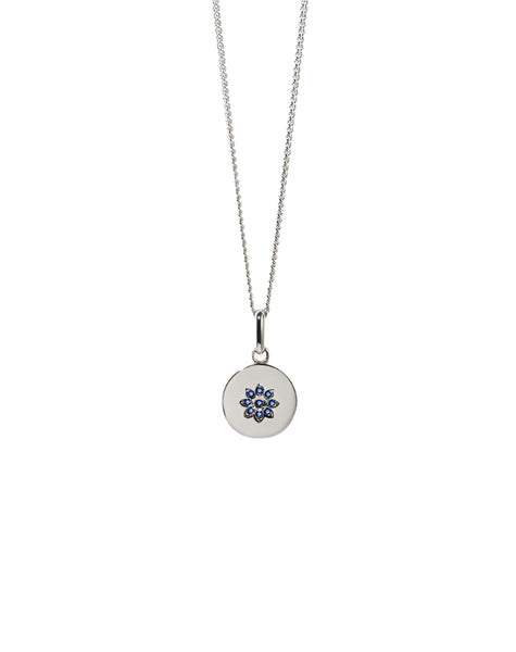 Meadowlark - Violet Necklace in Sterling Silver & Blue Sapphire
