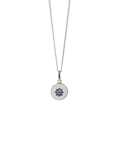 Meadowlark - Violet Necklace in Sterling Silver & Blue Sapphire