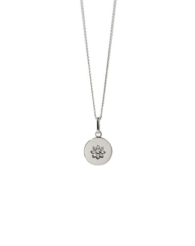 Meadowlark - Violet Necklace In Sterling Silver & White Diamond