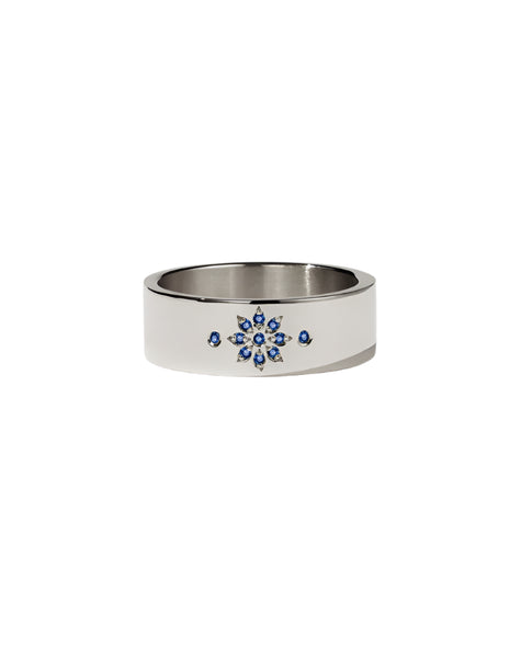Meadowlark - Violet Ring in Sterling Silver & Blue Sapphire