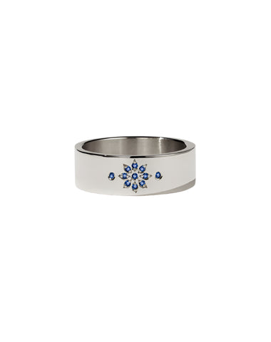 Meadowlark - Violet Ring in Sterling Silver & Blue Sapphire