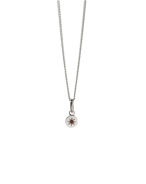 Meadowlark - Lulu Necklace In Sterling Silver & African Garnet