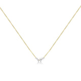 Brent Weatherall - 9ct Yellow Gold Baguette & Brilliant Cut Diamond Set Necklace