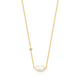 Ania Haie - Pearl Necklace Gold Plate