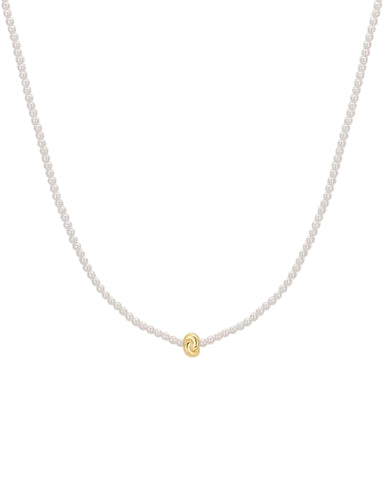 Ania Haie - Swan Pearl Necklace Gold Plate