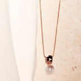 Najo - Idyll Pearl Necklace Rose Gold