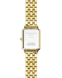 Rosefield Watch - Octagon Extra Small White Dial Gold Strap Watch