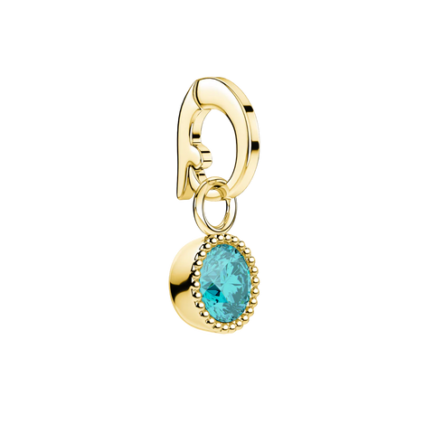 Rosefield Jewellery - March Birthstone Charm Gold