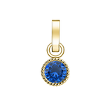 Rosefield Jewellery - September Birthstone Charm Gold